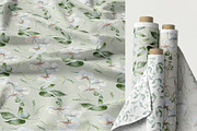 White flowers greenery watercolor, an Illustration by Kate Lanbina (Thumbnail 14 of 16)