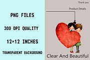 Valentine Cute Couple Clipart Bundle, an Illustration by SVGArt (Thumbnail 4 of 8)