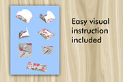 5 PDF Floral Gift Envelopes, a Print Template by Kseniya-Omega (Thumbnail 6 of 6)