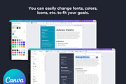 Customizable Resume Canva Template, a Resume Template by Melanie Peterson (Thumbnail 3 of 3)