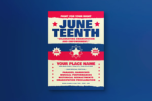 Celebration Of Juneteenth Flyer