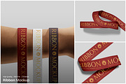 Ribbon Mockup, a Merchandise Mockup by Unerispace (Thumbnail 1 of 5)