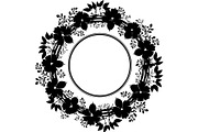 Floral Wreath Frame Bundle, an Object Graphic by Creativeshirt (Thumbnail 13 of 20)
