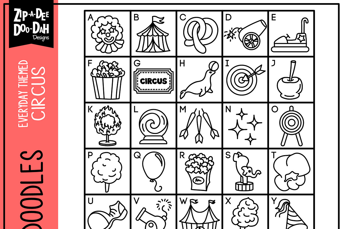 Circus Carnival Doodle Font preview 2