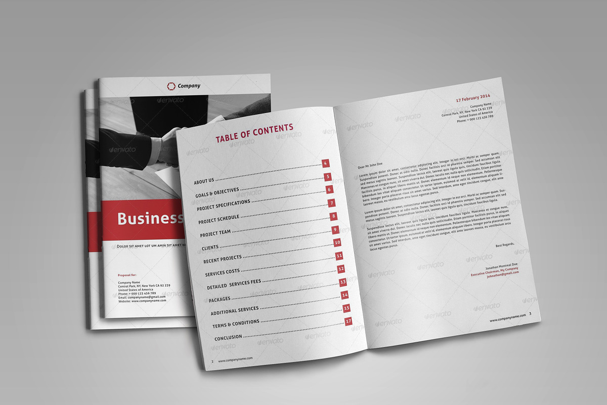 Business Proposal Template, a Brochure Template by Carlos Fernando (Photo 2 of 8)