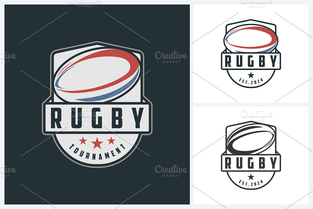 Rugby logo sport design template, a Branding & Logo Template by jundio ...