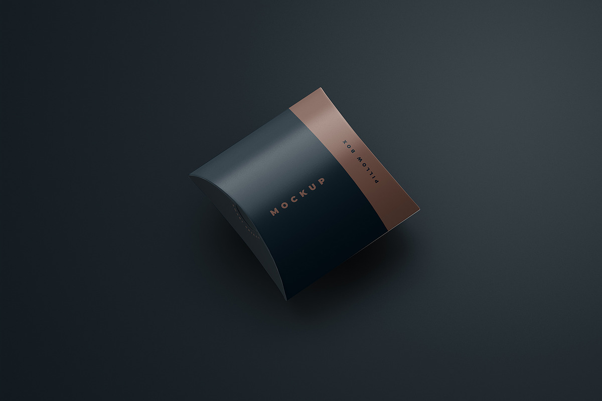 Square Pillow Box Packaging Mockup, a Packaging Mockup by Sheikhadesign (Photo 7 of 11)