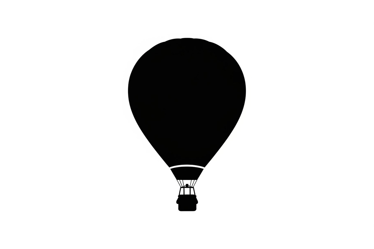 Hot Air Balloon Silhouette Bundle, an Illustration by Designer_Momina (Photo 13 of 51)