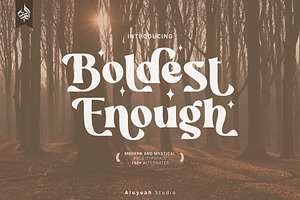 Boldest Enough Display Font