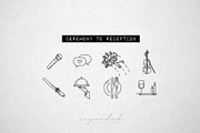 100 Wedding Icons Set - Expanded, an Outline Icon by Hatch Design Workshop (Thumbnail 10 of 15)