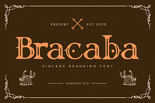 Bracaba - Vintage Decorative Font