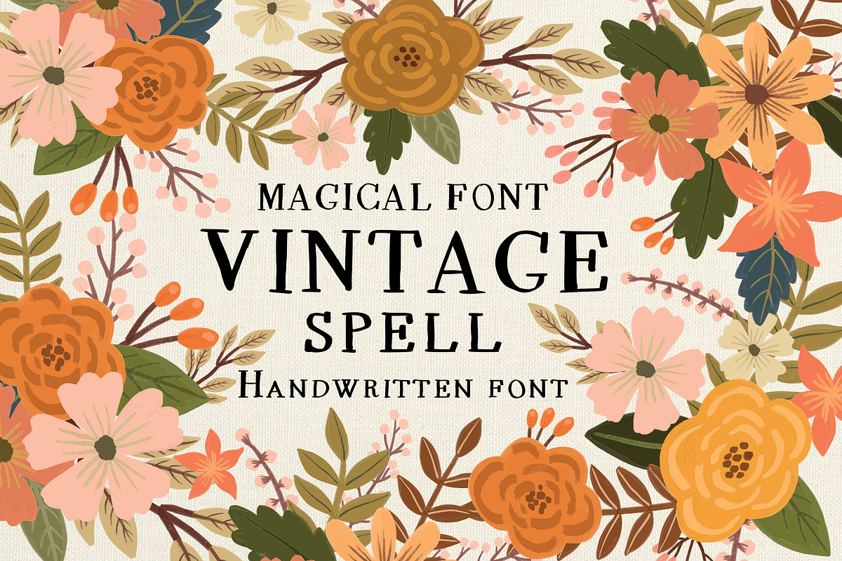 Vintage Spell Font, a Handwritten Font by Lemon Pie Studio (Photo 1 of 7)
