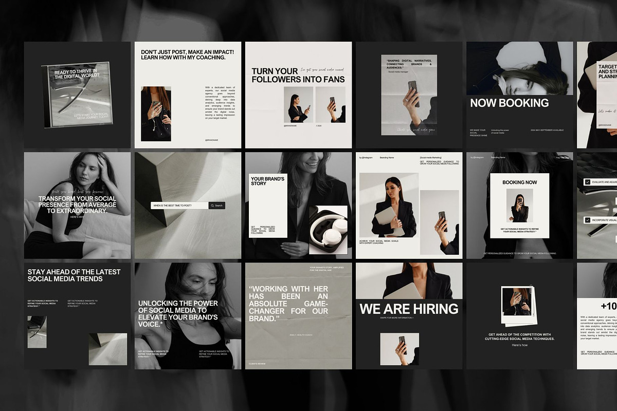 Instagram Templates Post and Stories, a Social Media Template by Digital&Chic (Photo 2 of 6)