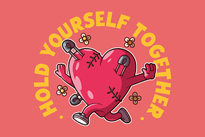Hold Yourself Together!, a Person Illustration by pedrors