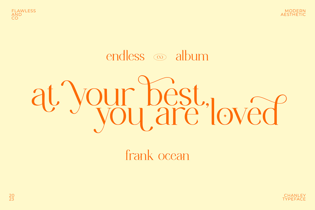 Chanley - Modern Font Serif, a Serif Font by Flawless And Co (Photo 3 of 10)