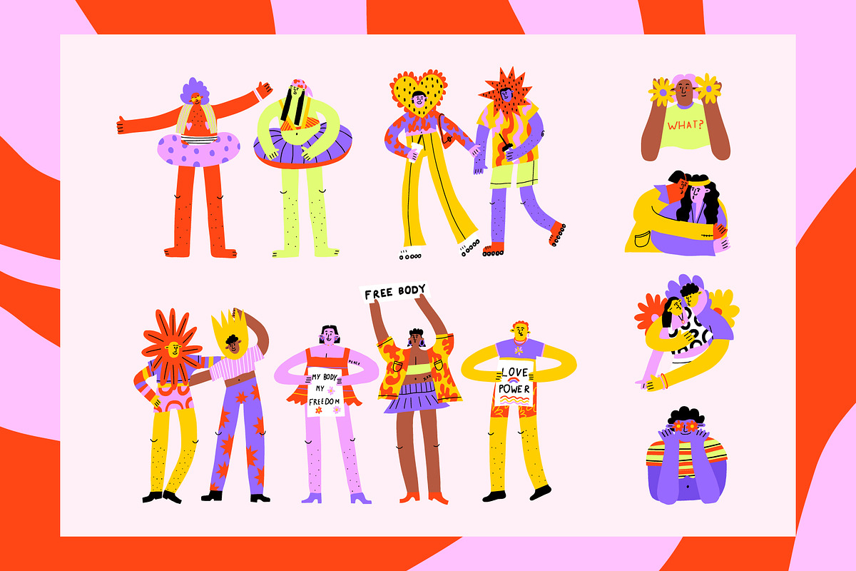 BIZARRE POP ART PEOPLE-SUMMER REST, a Person Illustration by okchizh (Photo 2 of 10)