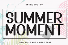 Summer Moment | Script Font