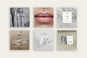 Aesthetic Beauty Instagram Template, a Social Media Template by Instprofi | Studio Estimo (Thumbnail 1 of 7)