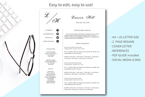 Minimalist resume template