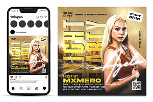 Music dj flyer template