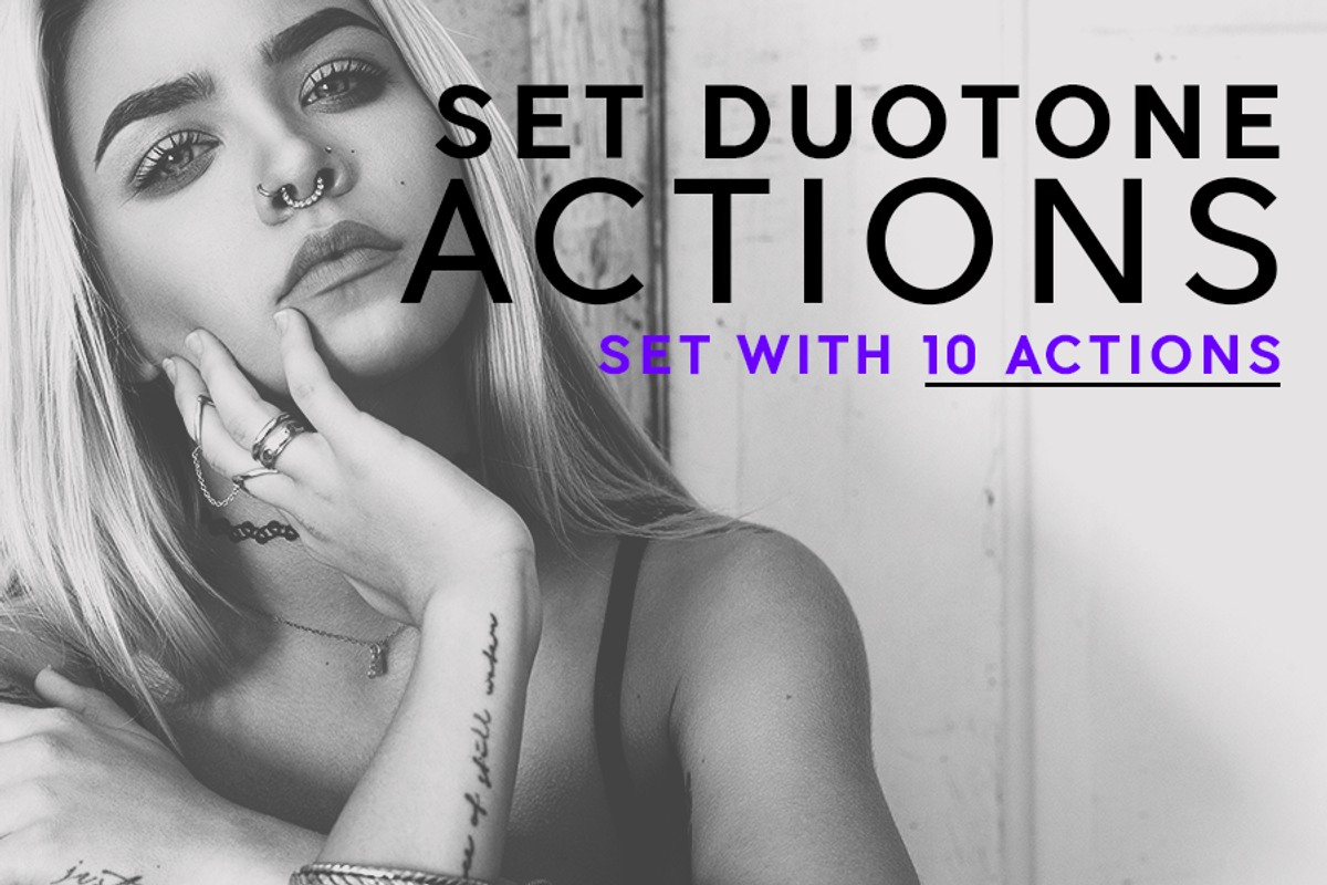 Duotone Set Actions, a Brushes & More by foxings (Photo 1 of 10)