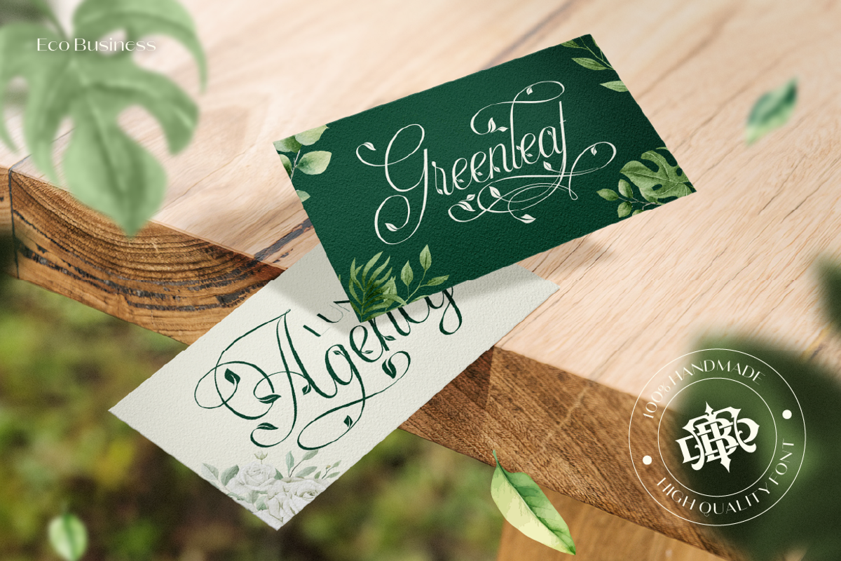 Herlyna, a Script Font by Burntilldead (Photo 6 of 12)