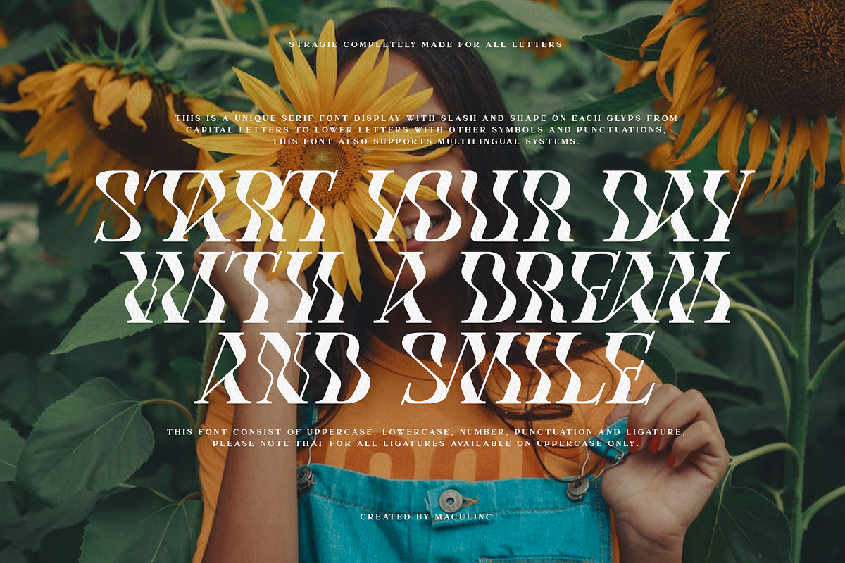Stragie - Display Font, a Serif Font by Maculinc Type (Photo 12 of 12)