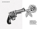 Grunge Print Effect for Photoshop, a Layer Style Add-On by pixelbuddha.net (Thumbnail 2 of 7)