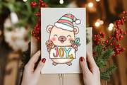 Christmas Capybara Clipart, an Illustration by Designworld (Thumbnail 6 of 6)