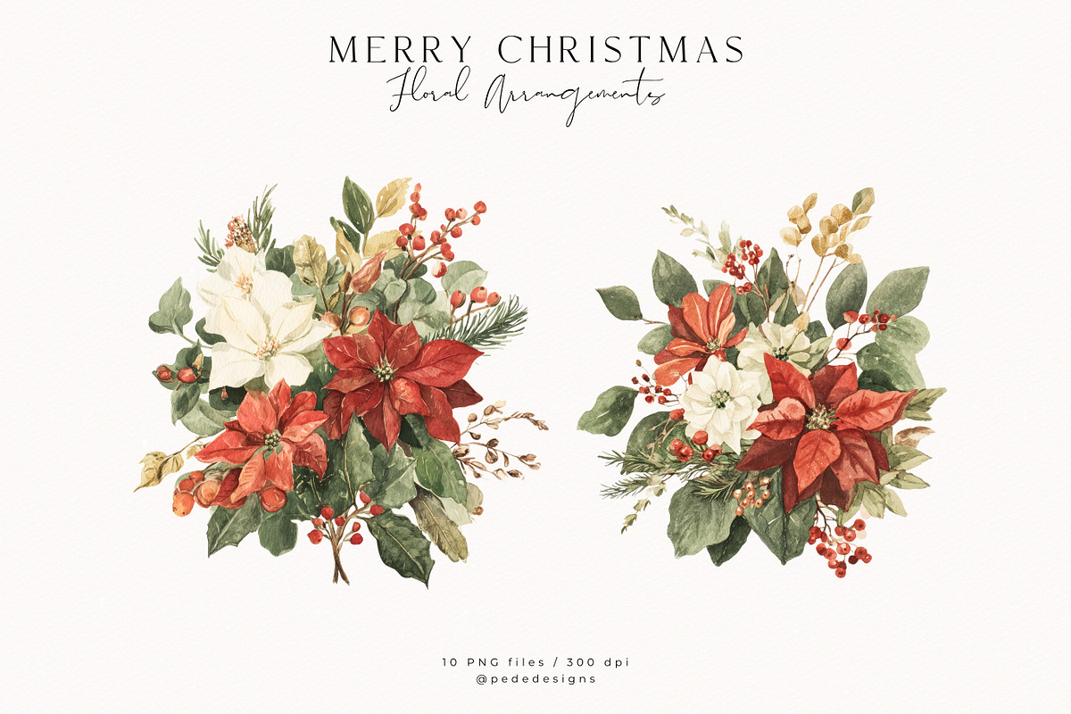 Merry Christmas Collection, a Seasonal Illustration by PeDe Designs (Photo 22 of 31)