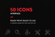 Line Icons Interface Set, an Outline Icon by Jumbo Icons (Thumbnail 2 of 4)