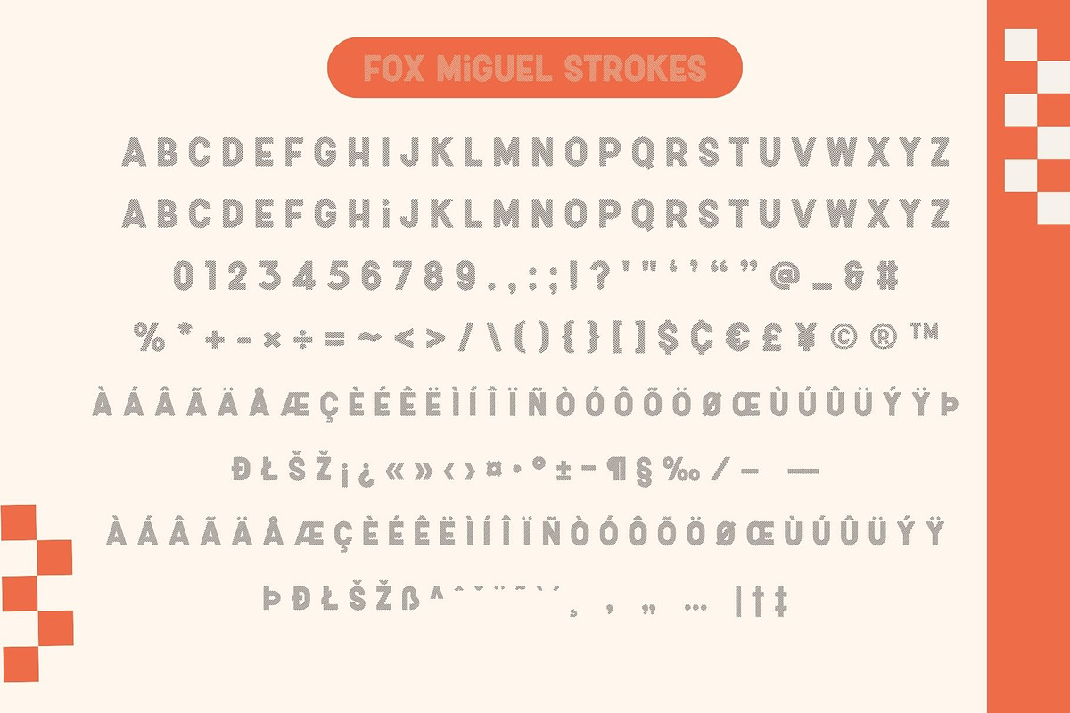 Fox Miguel 6 Fonts Style, a Symbol Font by Fox7 By Rattana (Photo 11 of 12)