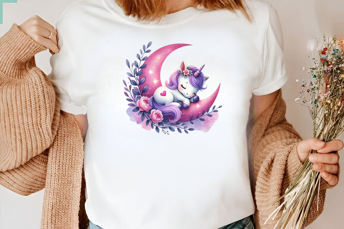 Unicorn Clipart, Cute Unicorns, a Seasonal Illustration by DreamArtGraphic (Photo 5 of 5)