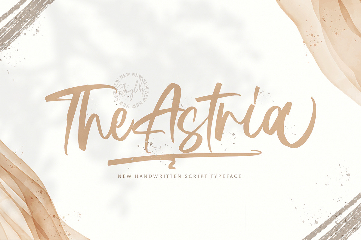 Astria - Handwritten Font, a Script Font by StringLabs (Photo 1 of 9)