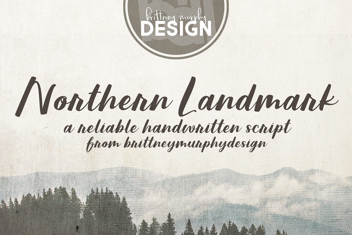 Northern Landmark, a Script Font by Brittney Murphy Design (Photo 1 of 4)