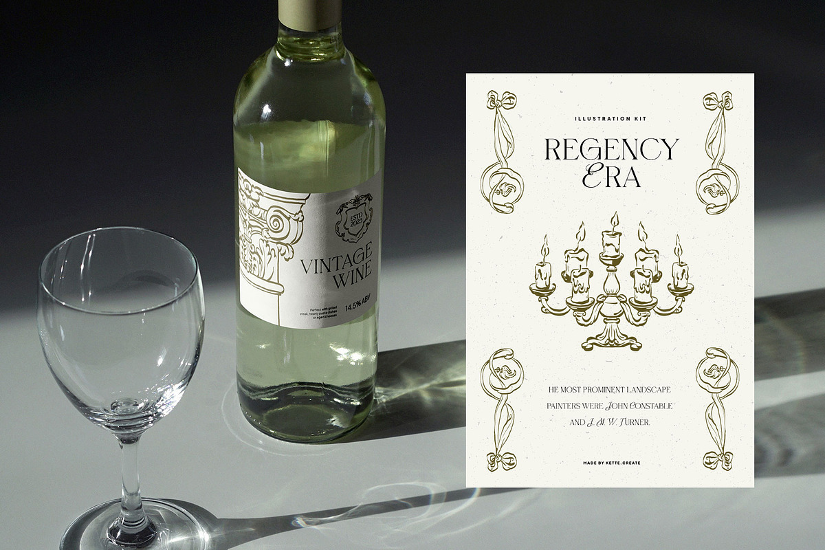 The Regency Era | Illustration Kit, an Object Graphic by KetteCreate (Photo 26 of 30)