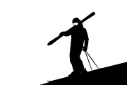 collection of Winter Ski Silhouette, an Illustration by Amazin_art (Thumbnail 31 of 33)