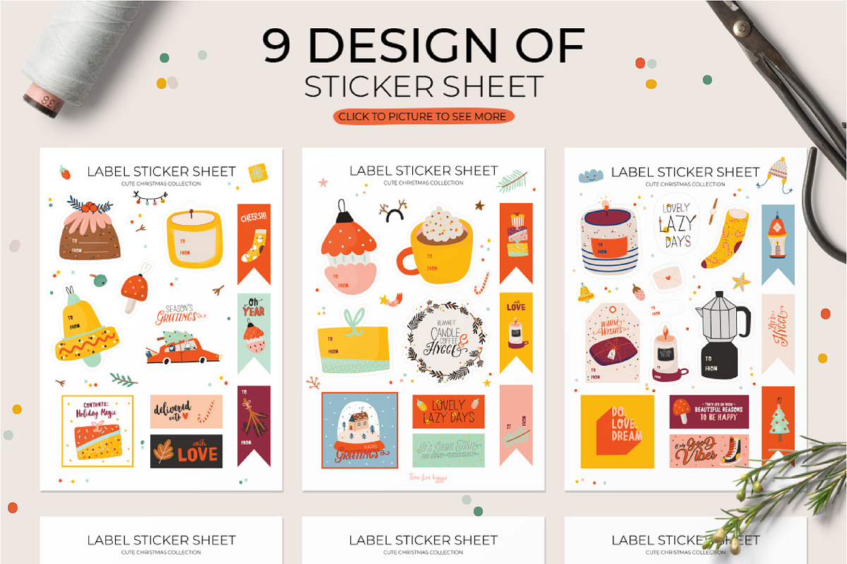 Cute Christmas & New Year BUNDLE, a Seasonal Illustration by Ruslana Lubenets (Photo 88 of 104)