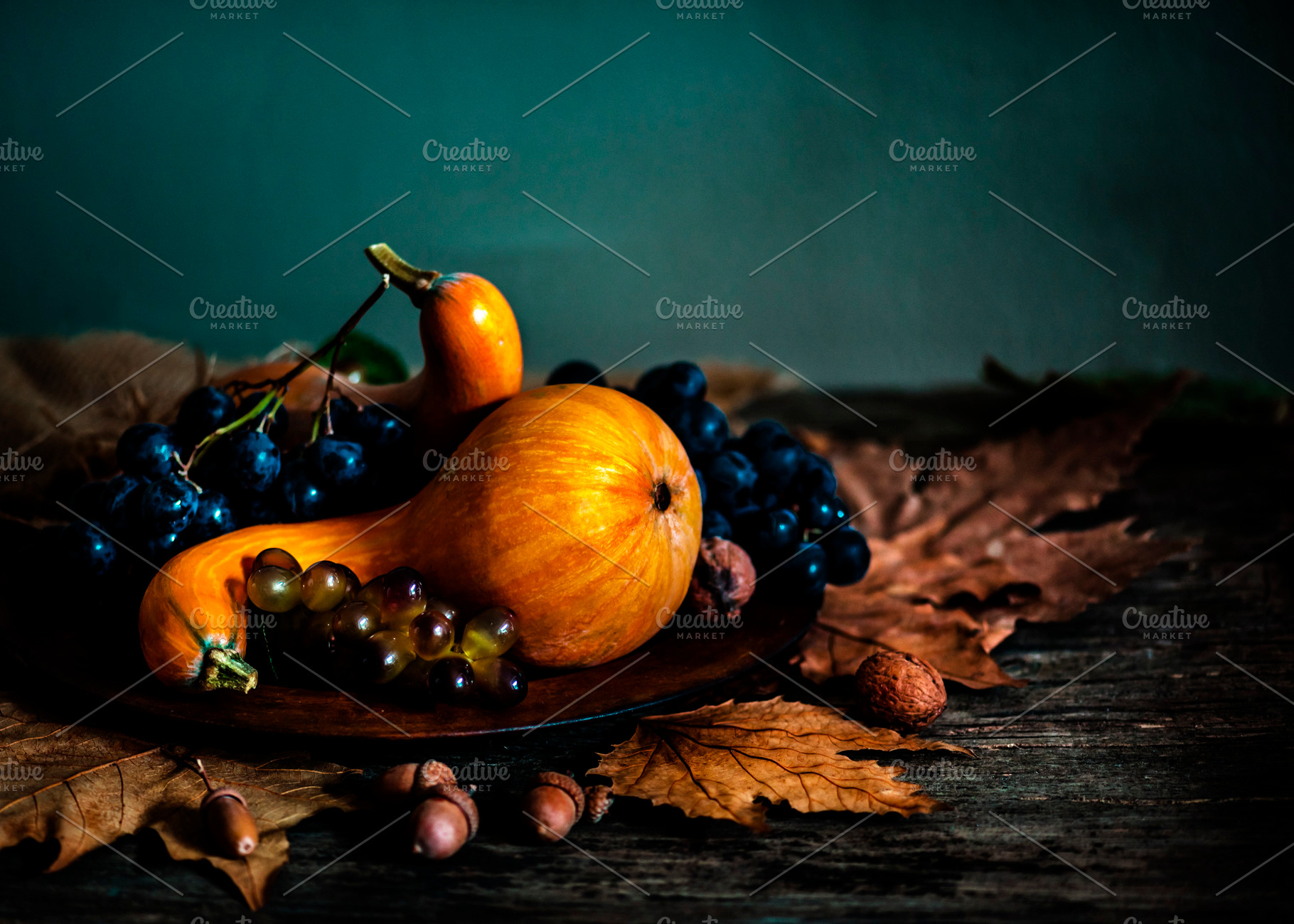 Thanksgiving autumn fruit still life, a Holiday Photo by hitdelight