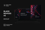 Black Devices Mockup #2, an iPhone Mockup by Seven Lights (Thumbnail 1 of 4)