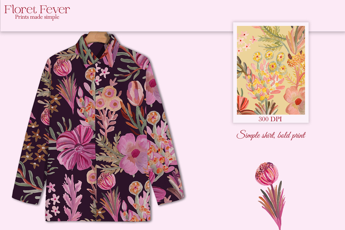 Floret Fever Prints & Patterns, a Pattern Graphic by GND ART STUDIO (Photo 4 of 8)