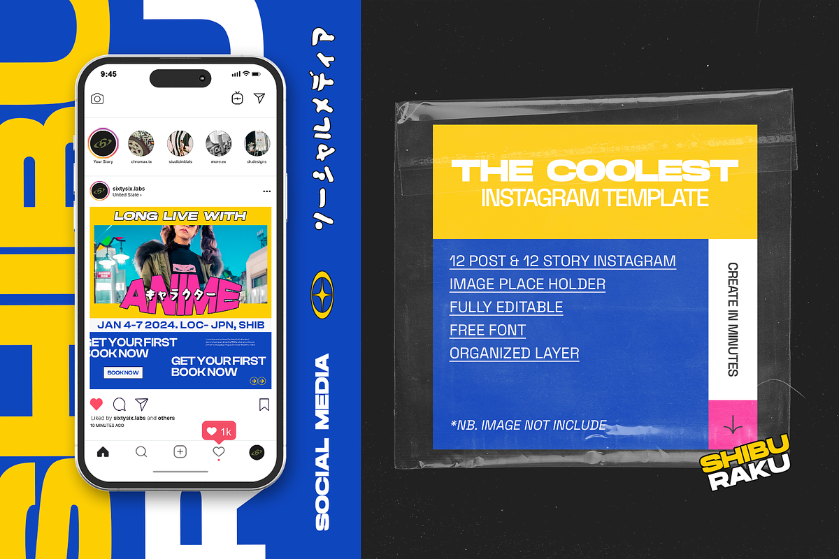 Shiburaku - Instagram Template, a Social Media Template by Sixtysix Labs (Photo 2 of 6)