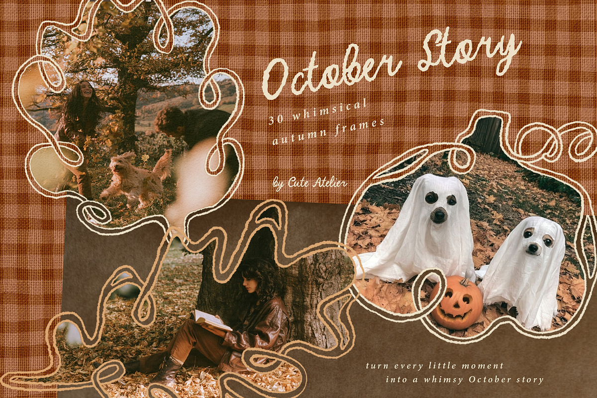 Whimsical Autumn Frames Collection, an Object Graphic by Cute Atelier (Photo 1 of 11)