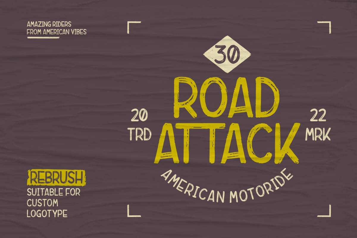 Rebrush Typeface preview 7