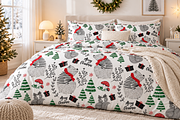 New Year Teddy. Chrismas pattern., an Animal Illustration by StudioLondon (Thumbnail 3 of 3)