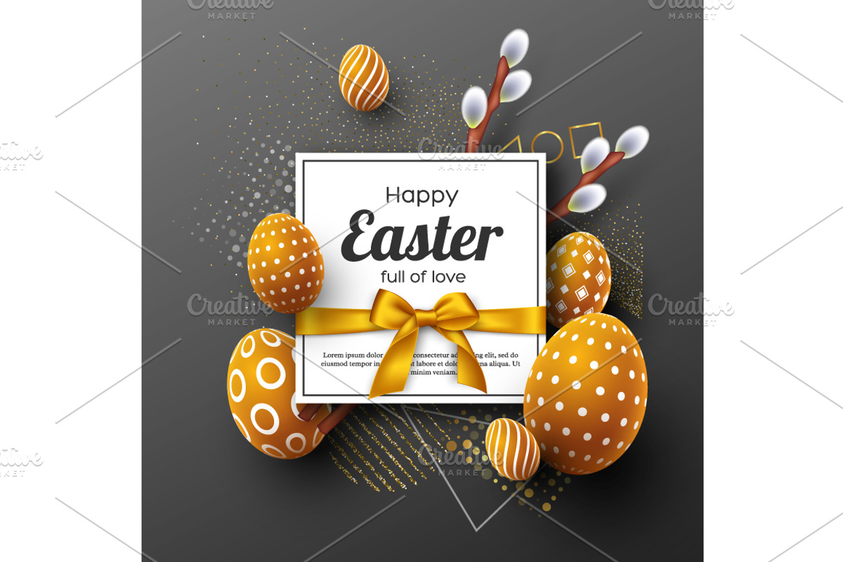 Easter holiday greeting card., a Poster Template by Liudmyla Matviiets