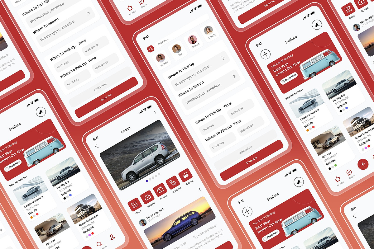 Trycar - Car Rental Mobile Apps, an App Template by SquidPixey (Photo 5 of 5)