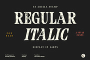CS Ariela Stamp, a Serif Font by Craft Supply Co. (Thumbnail 3 of 8)
