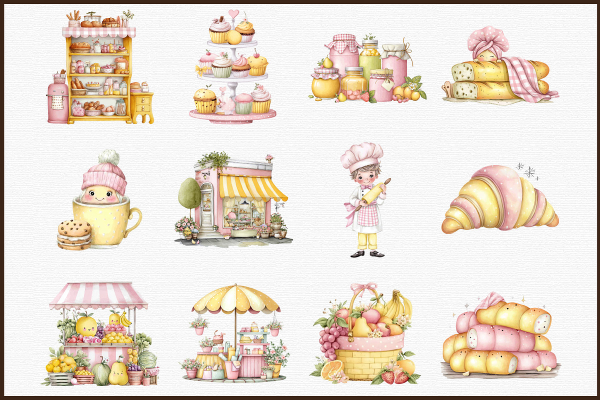 Watercolor Fast Food Clipart Bundle, an Illustration by Sublimation Artist (Photo 3 of 6)