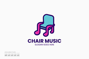 Chair Music Logo, a Branding & Logo Template by Zeer Graphic